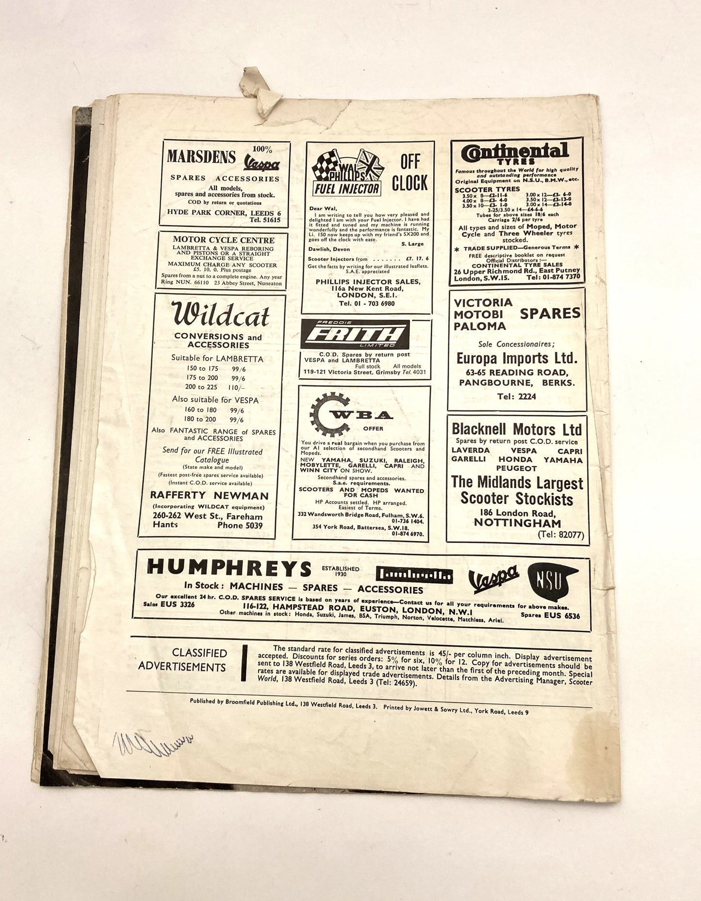 SCOOTER WORLD MAGAZINE OCTOBER 1968