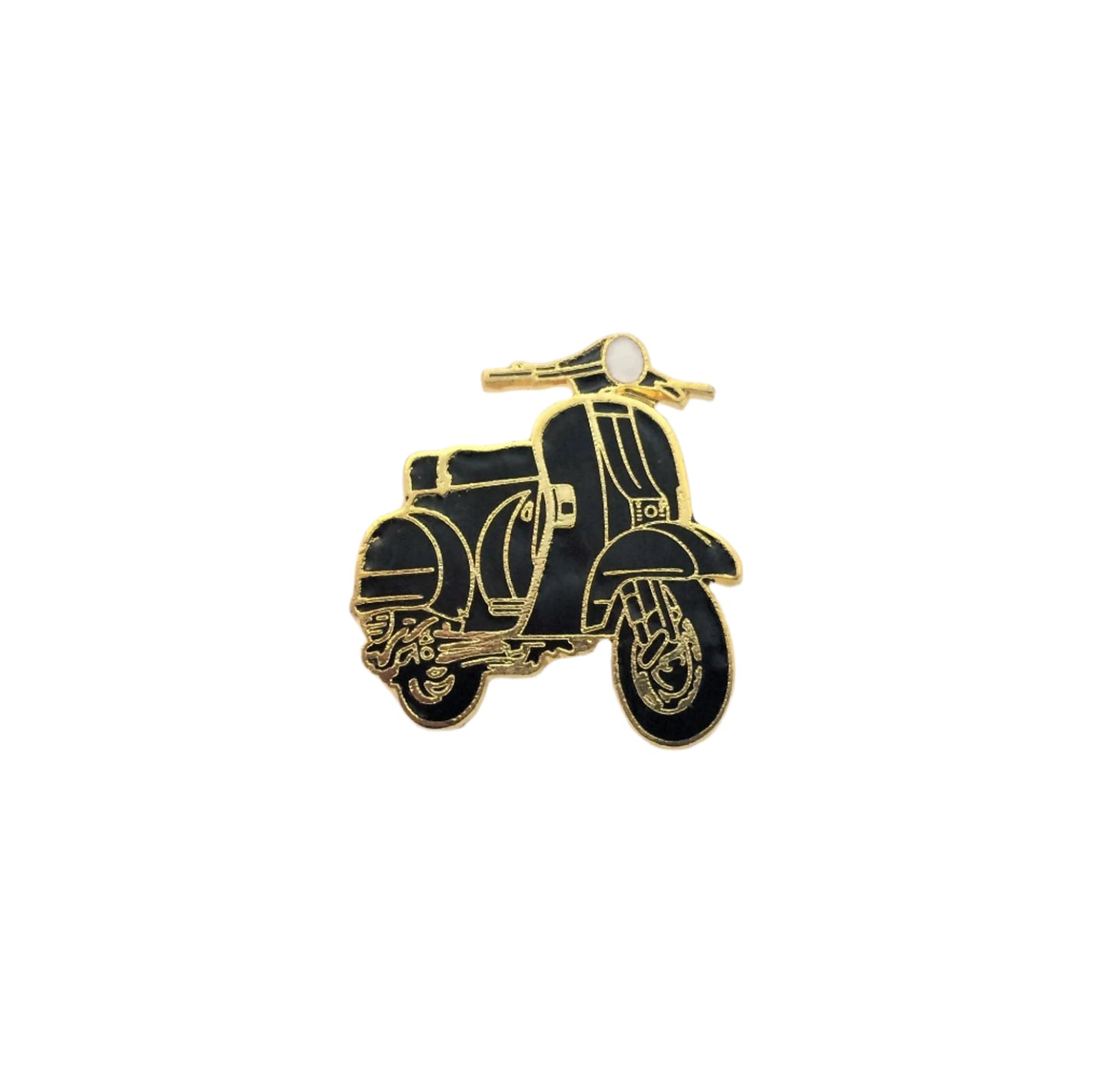 Vespa P range cut out enamel lapel pin badge BLACK