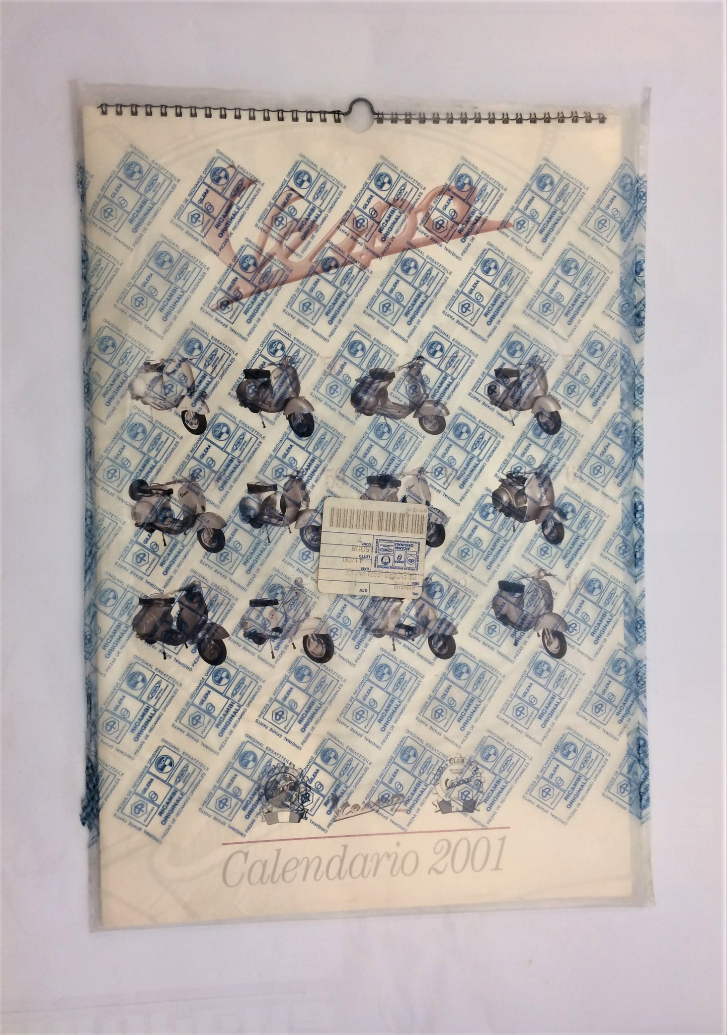 Genuine Vespa calendar 2001 NOS