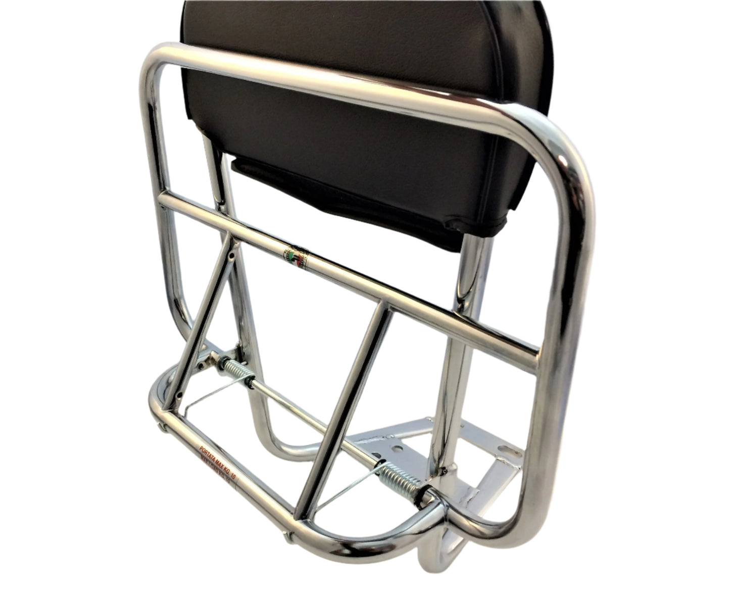 Fold down carrier and backrest