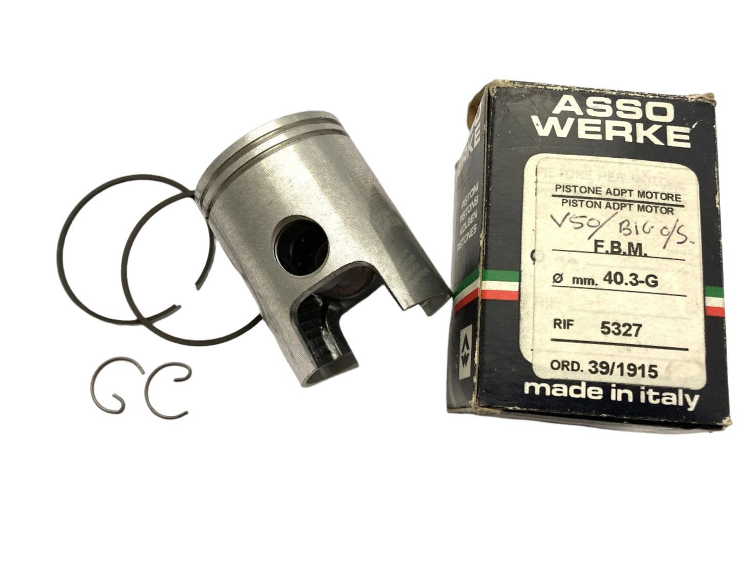 Vespa 50 O/S piston kit 40.3mm ASSO
