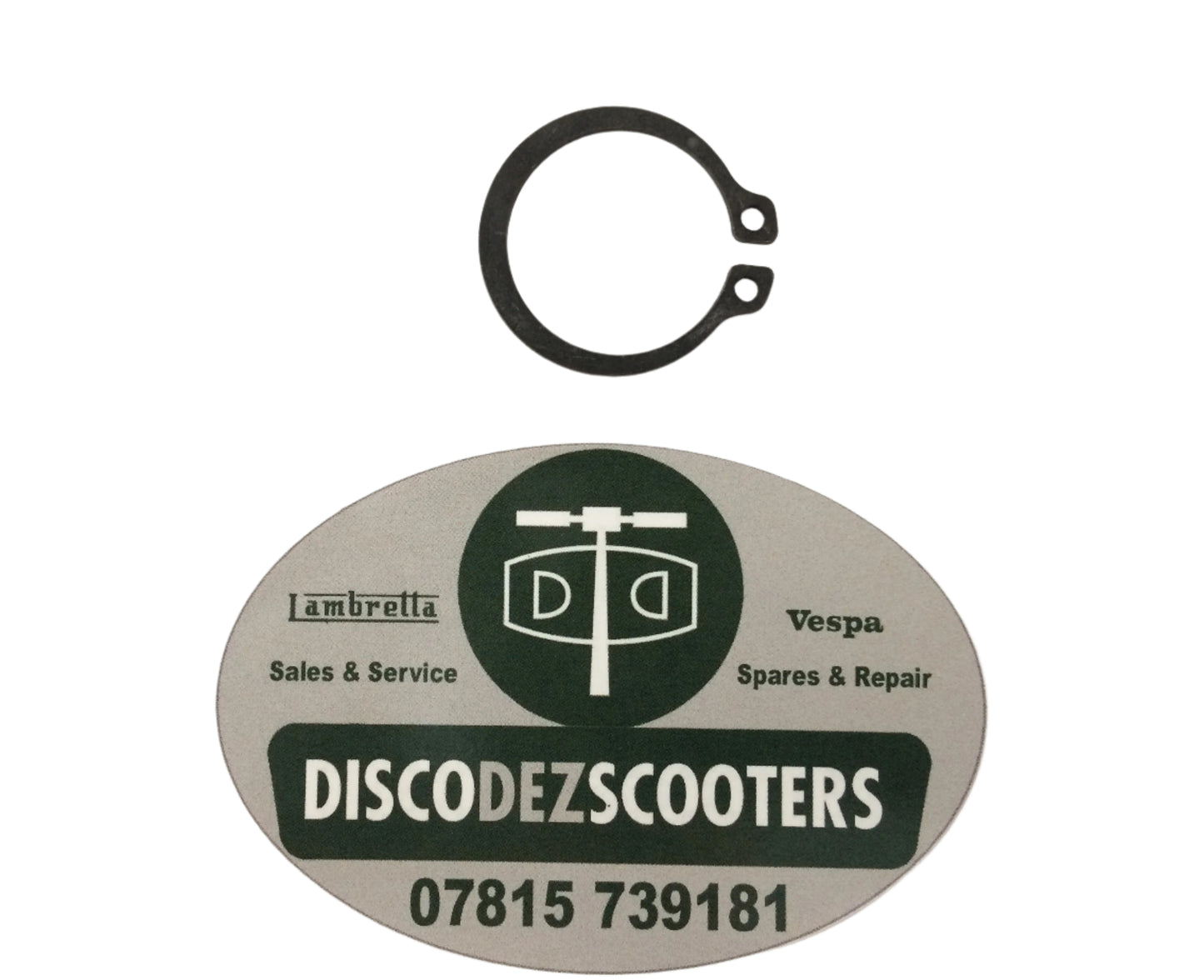 Vespa front hub back plate circlip S.6418