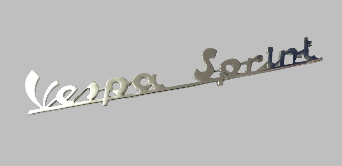 Vespa sprint rear frame badge