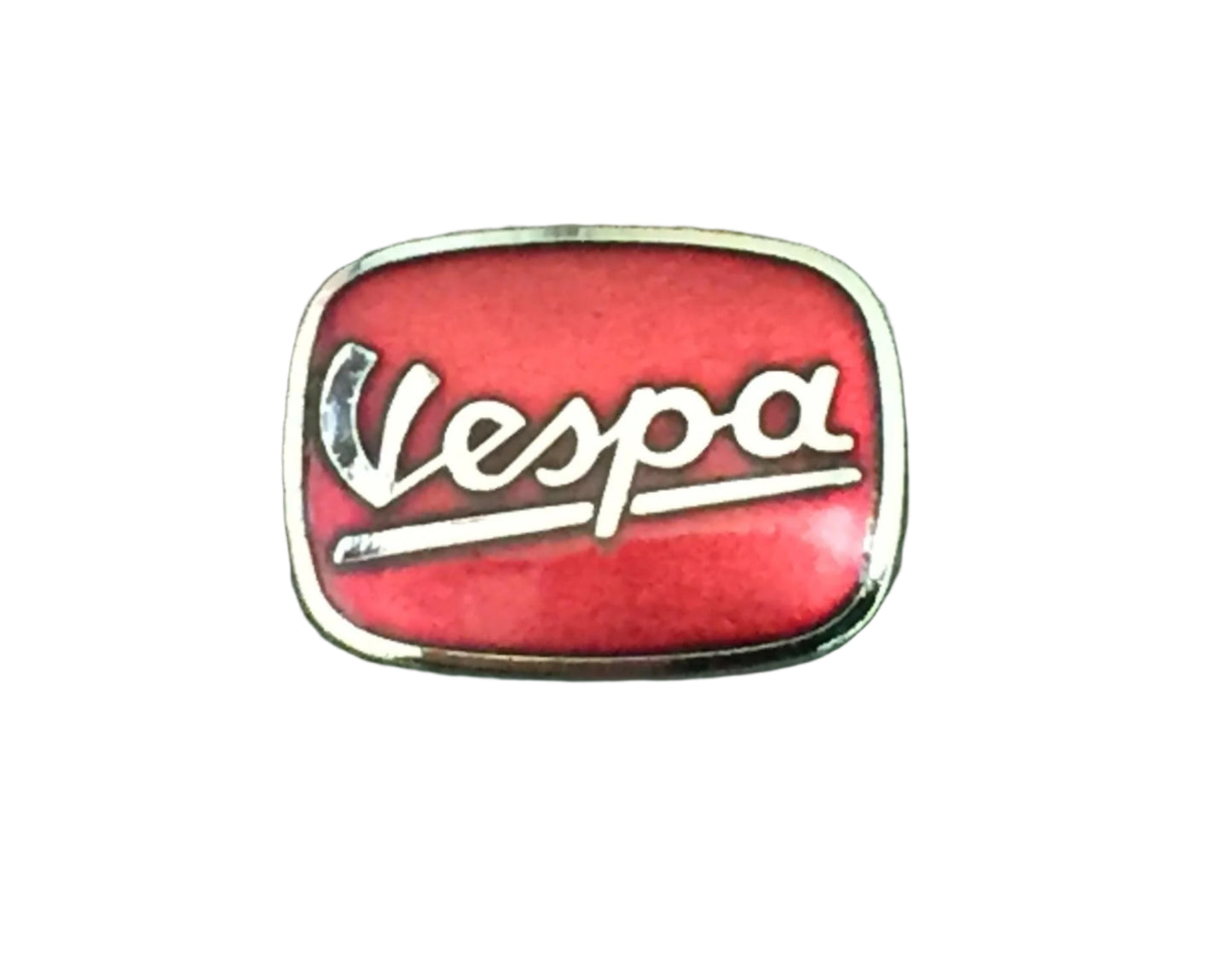 Vespa enamel lapel pin badge Red