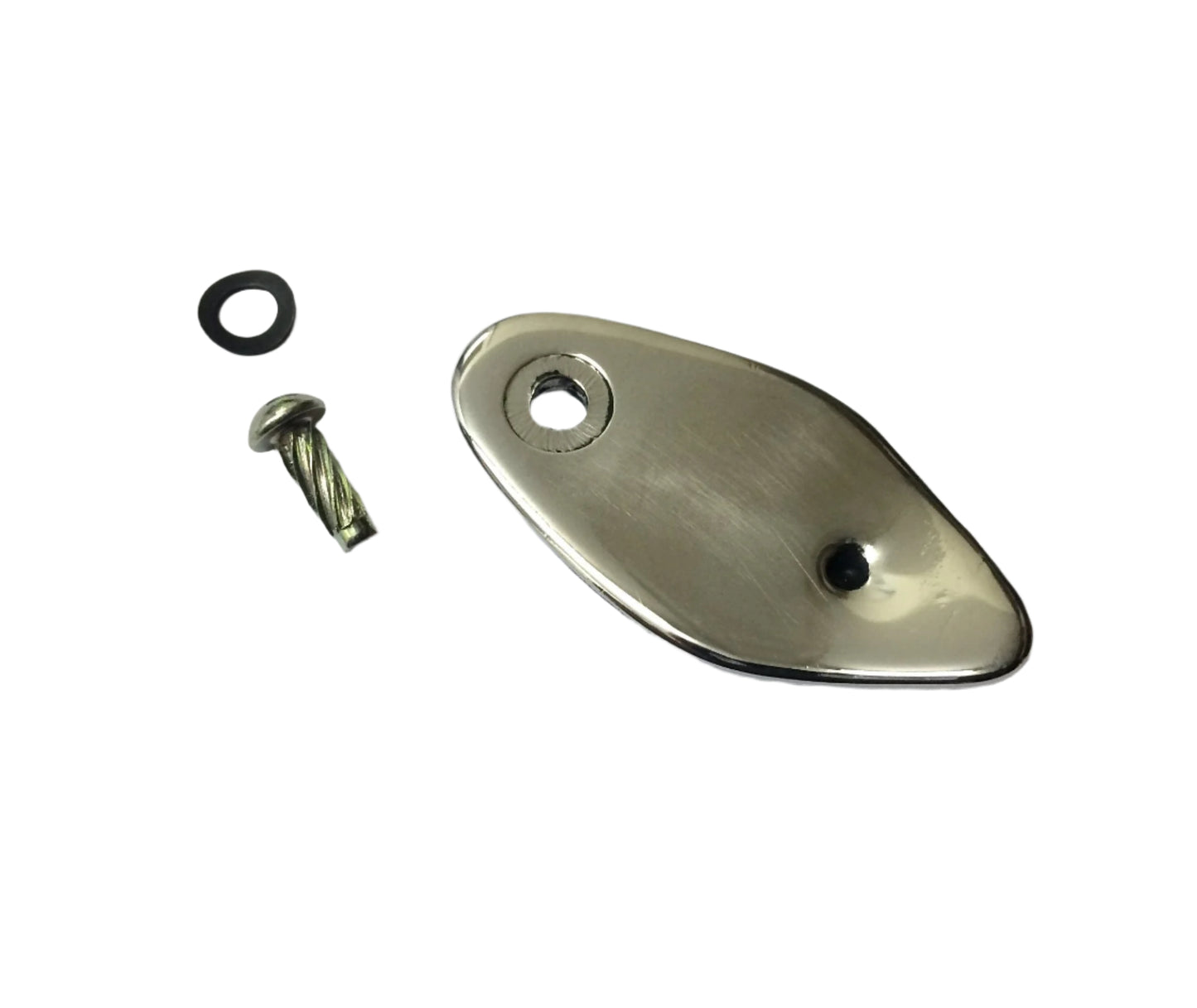 Vespa lock cover 1962-1971 stainless steel