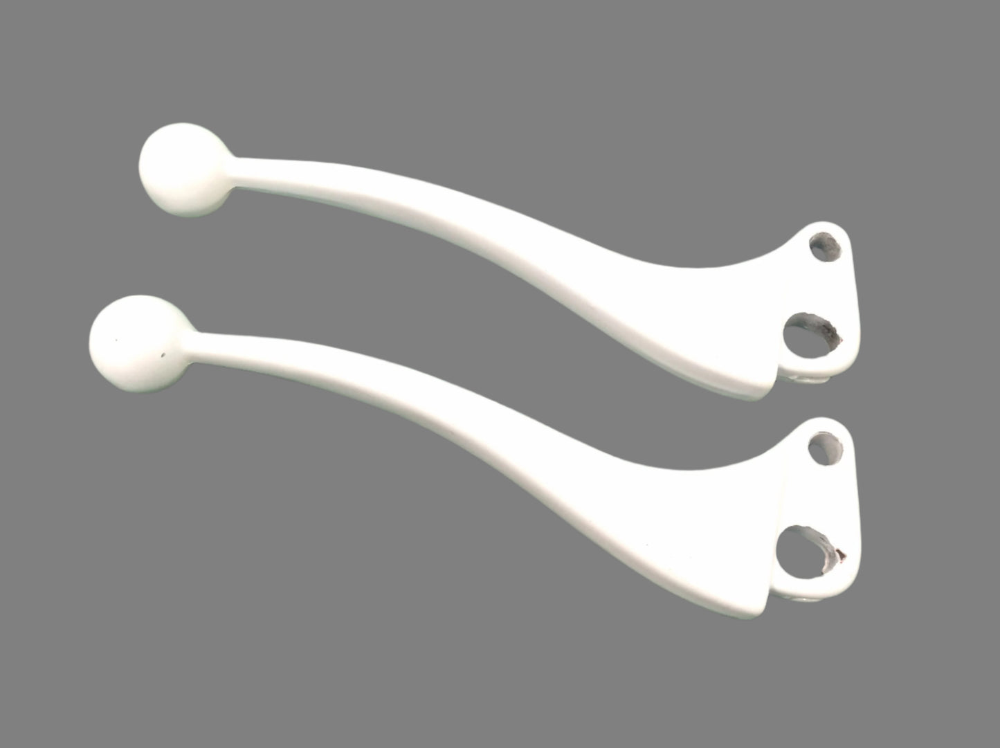 Vespa ball end levers WHITE New Old Stock