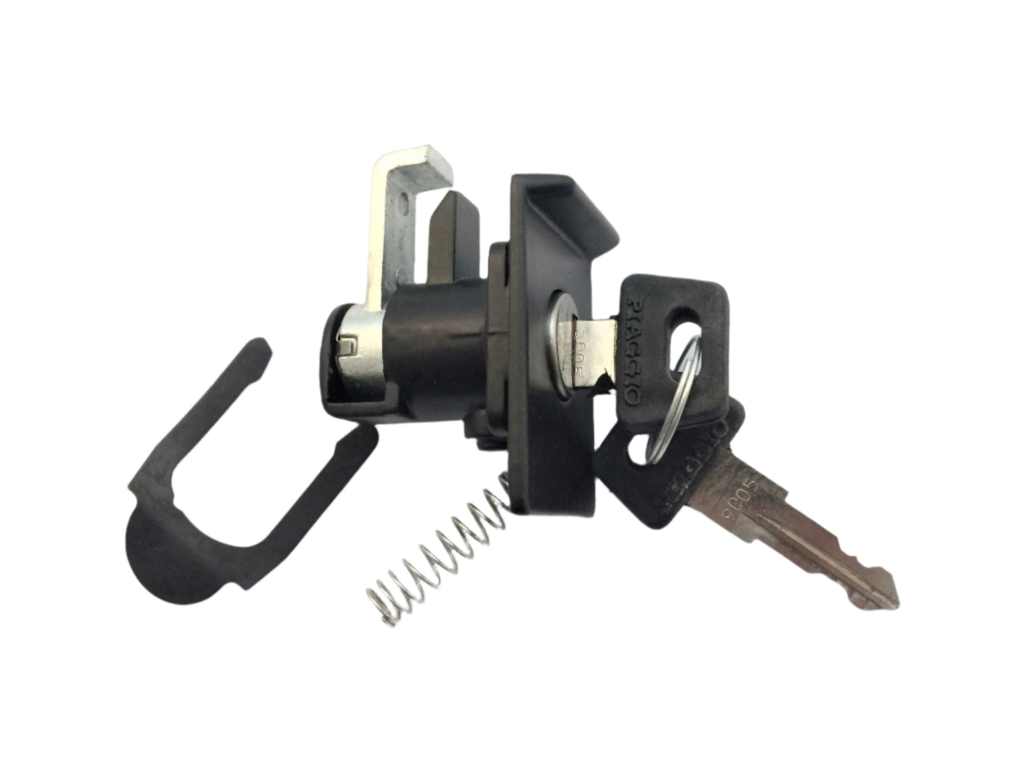 Vespa T5 125 glove box lock / 2 keys BLACK