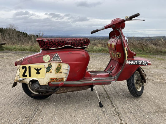 Conservation of a 1965 Lambretta GT200 raced on the Isle of Man Scooter Week