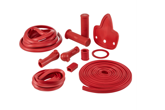 Vespa rubber trim set RED VNB/VBB/GS160