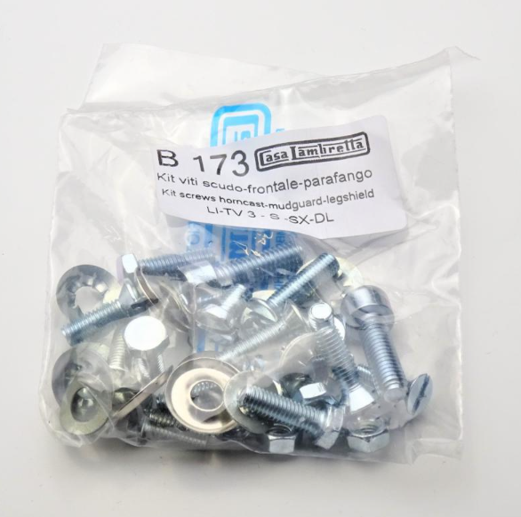 Lambretta series 3 mudguard and horn cover fixings set