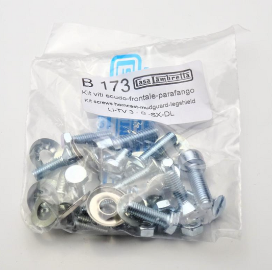 Lambretta series 3 mudguard and horn cover fixings set