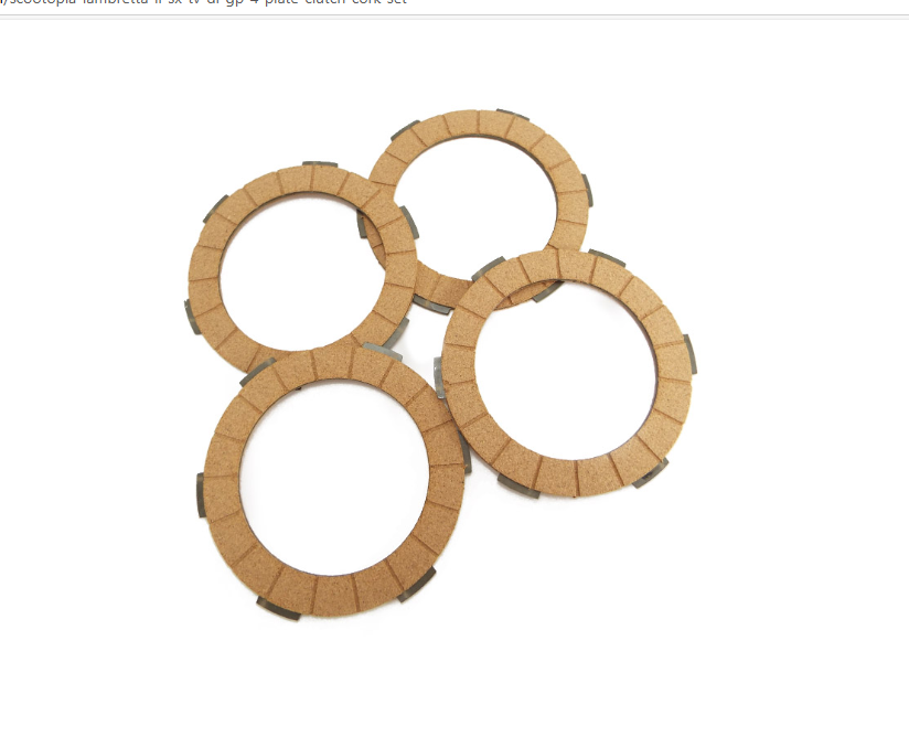 LAMBRETTA standard clutch plates by SCOOTOPIA