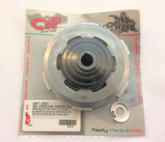 Vespa 50 / 90 125 4 plate complete clutch by C.I.F