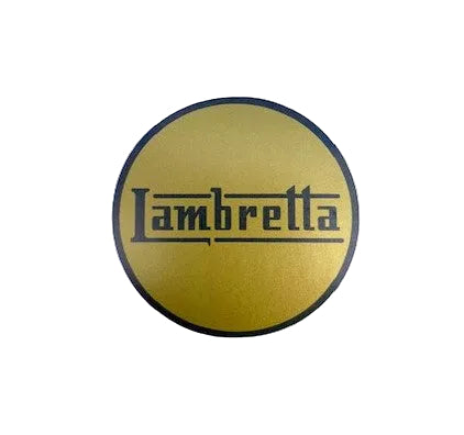 LAMBRETTA Blue / Gold self adhesive sticker 57mm