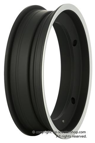 SIP Vespa 10" Matt Black & Aluminium Tubeless Wheel Rim