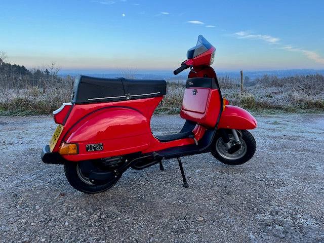 VESPA T5 125 1986 RESTORED TO ORIGINAL SPECIFICATION SOLD SOLD SOLD