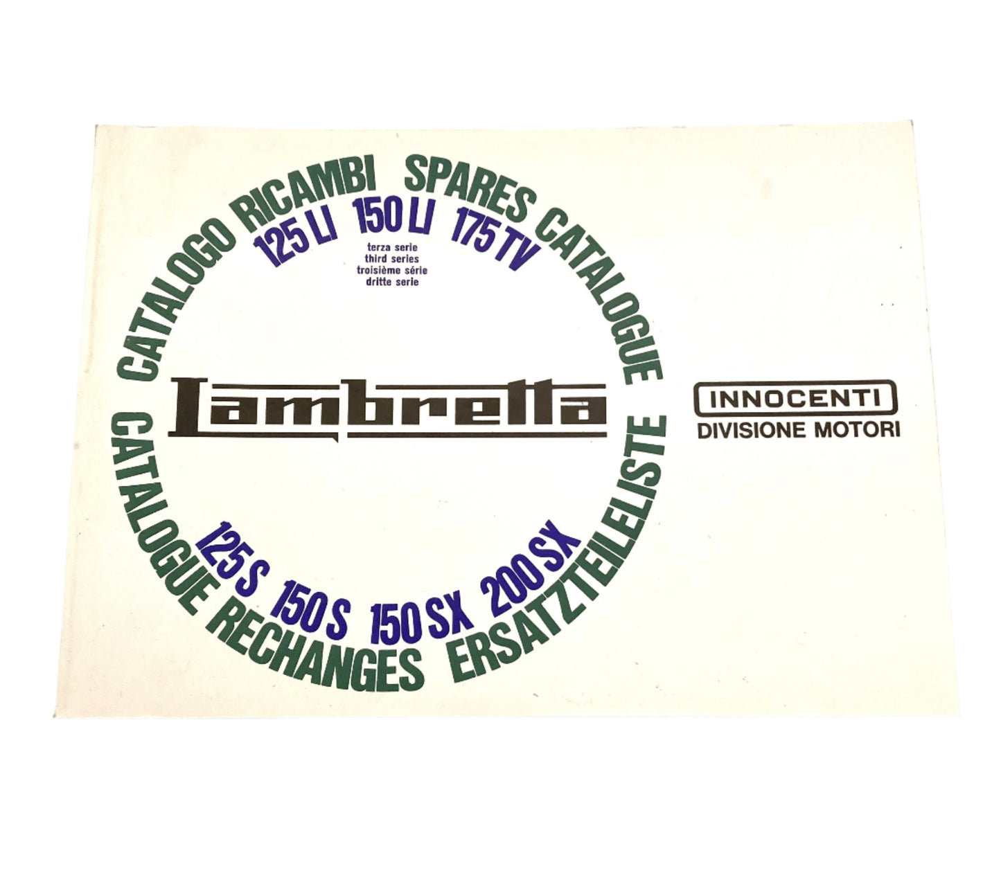 Lambretta Li SX TV parts manual