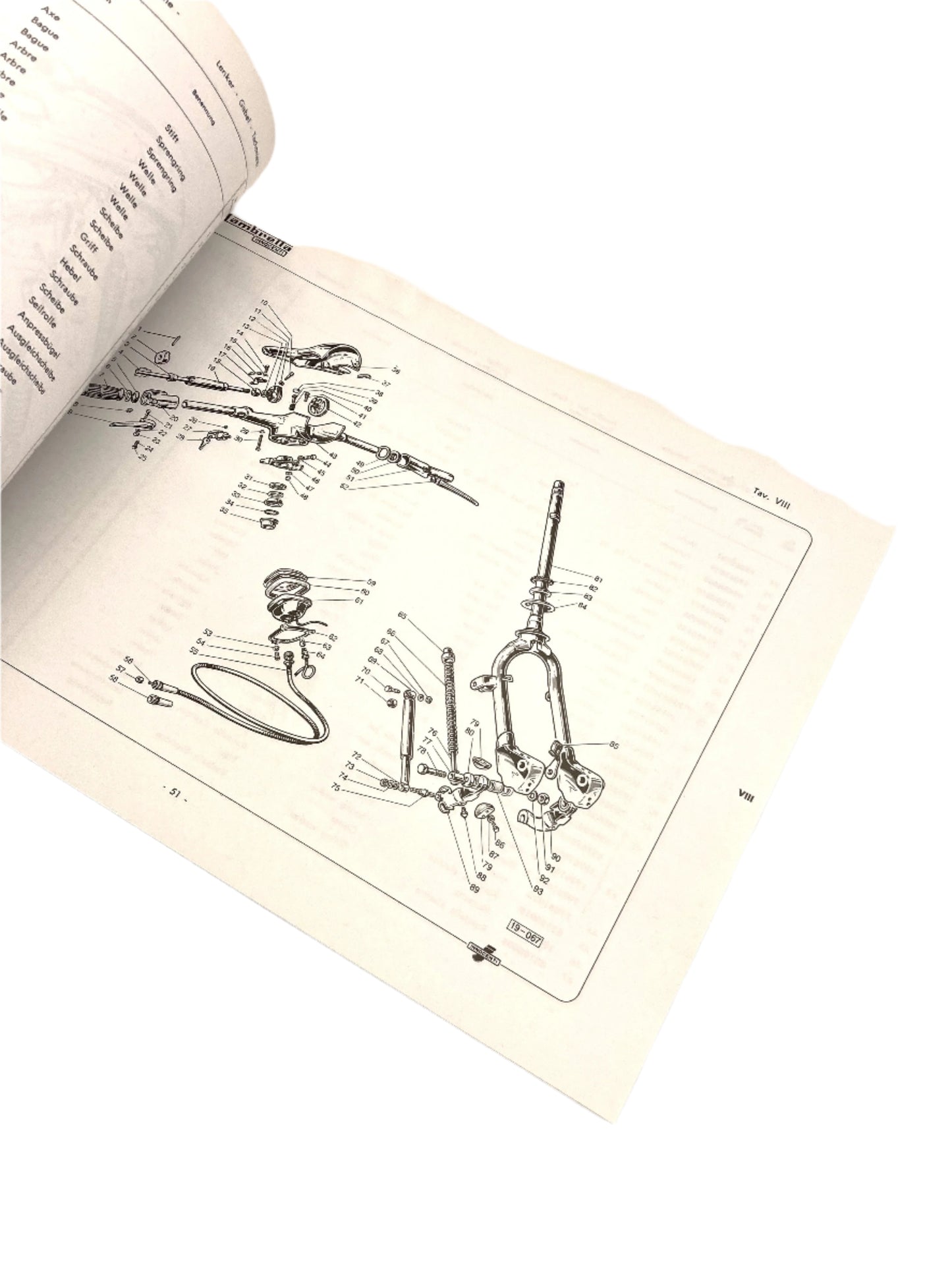 Lambretta Li SX TV parts manual