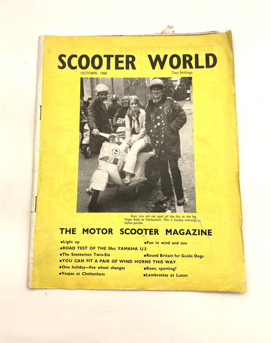 SCOOTER WORLD MAGAZINE OCTOBER 1968