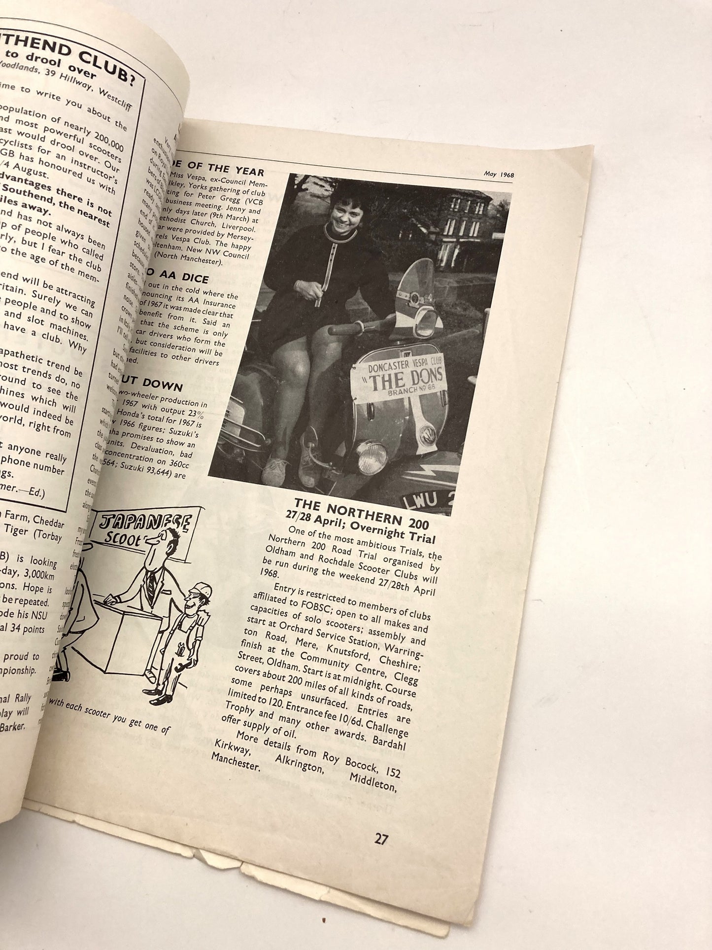 SCOOTER WORLD MAGAZINE MAY 1968