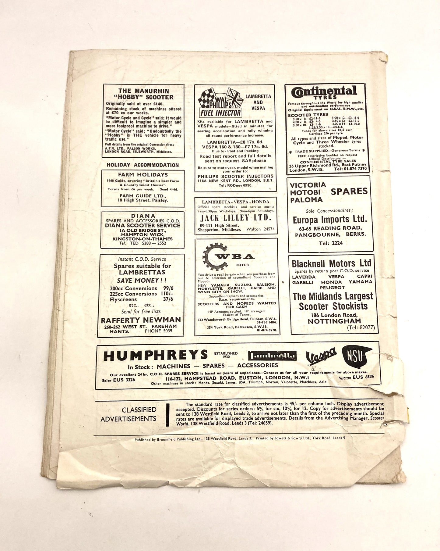 SCOOTER WORLD MAGAZINE MAY 1968