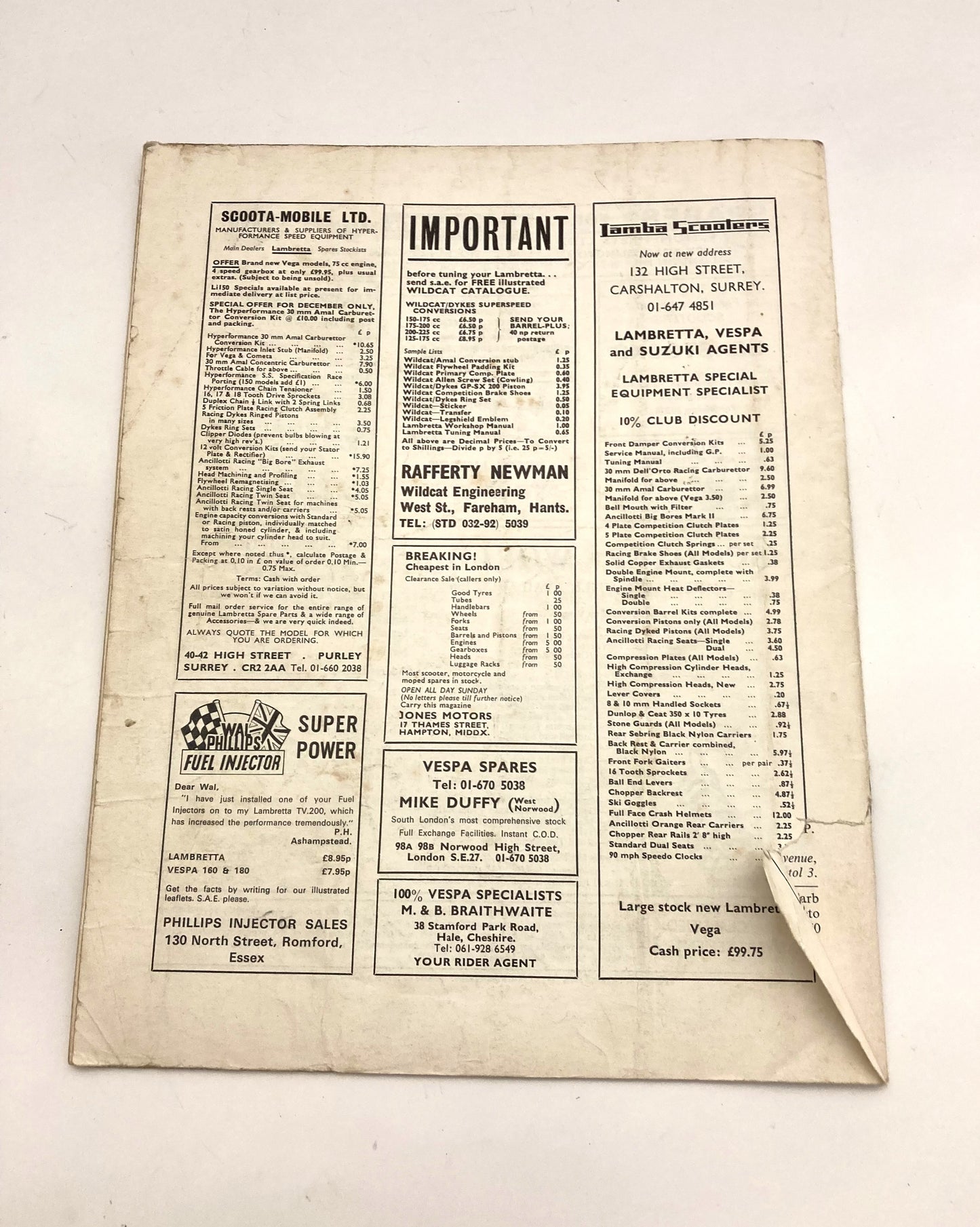 SCOOTER WORLD MAGAZINE DEC 1971