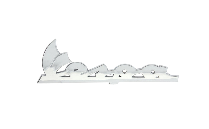 Vespa chrome plastic side panel badge 1996-1999