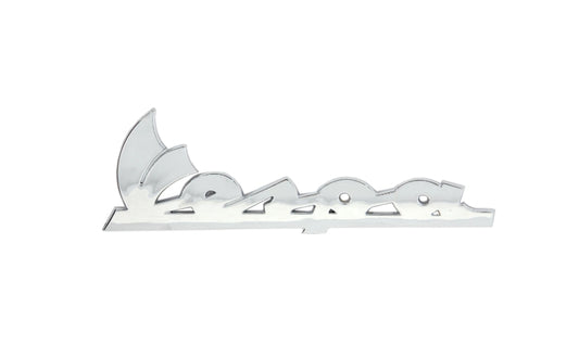 Vespa chrome plastic side panel badge 1996-1999