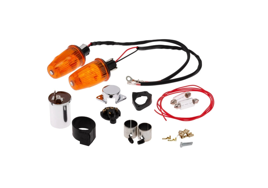 Vespa bar end indicator set 6 Volt by S.I.P