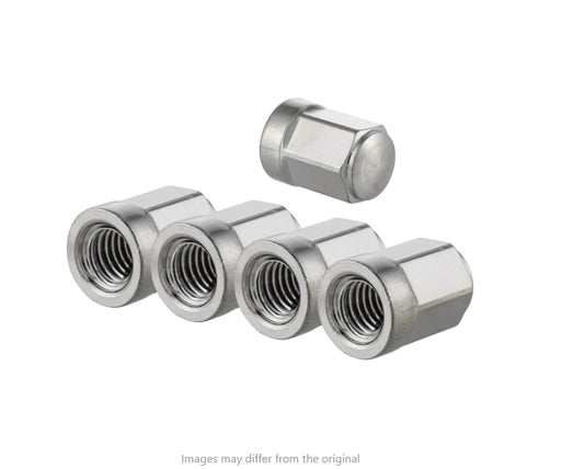 Vespa / Lambretta tubeless wheel securing nuts (Pack of 5) CHROME M8 x 1.25mm