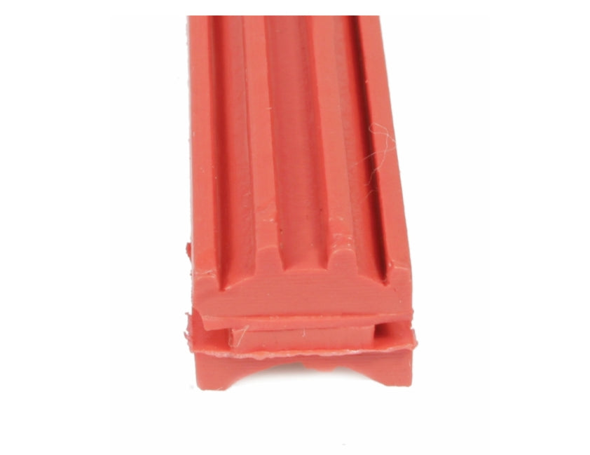 Vespa 14mm ribbed RED floor channel inserts set