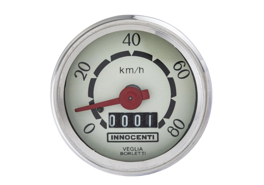 Lambretta speedometer 80 km/h LUI 50/ VEGA 75