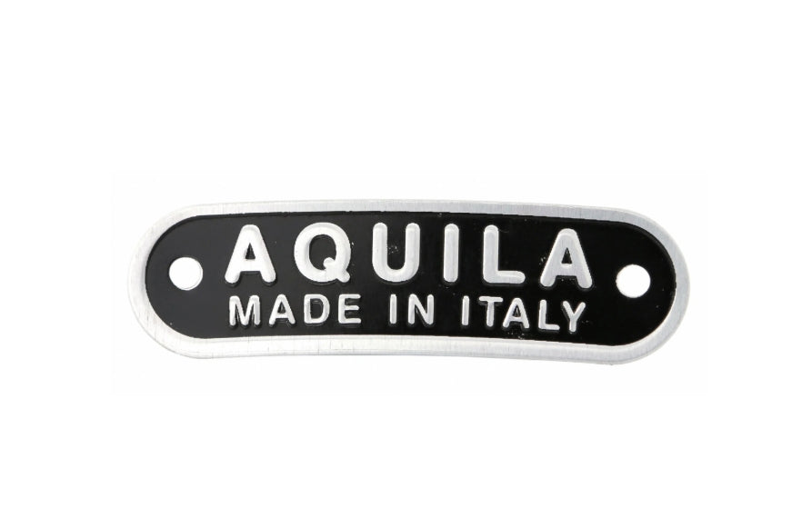 Vespa AQUILA made in Italy seat badge