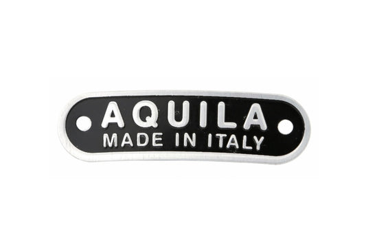 Vespa AQUILA made in Italy seat badge