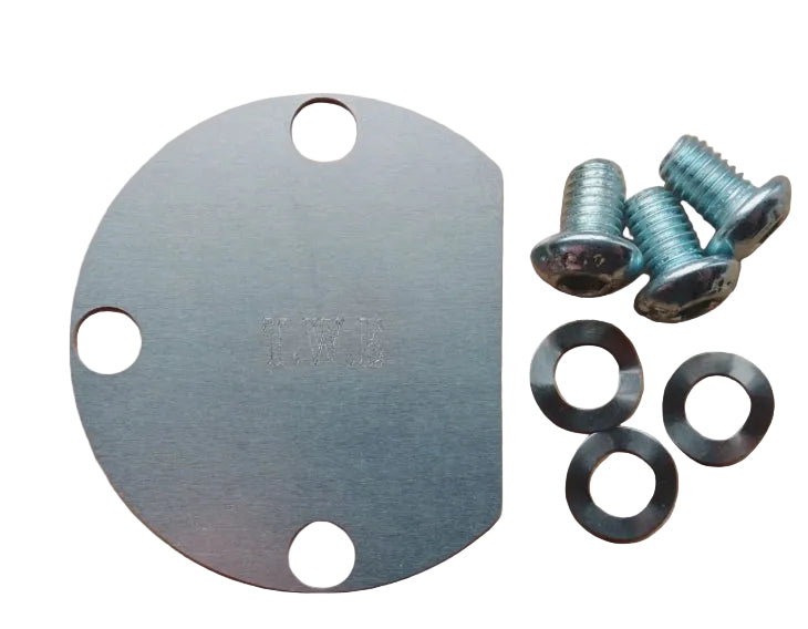 Vespa PX starter motor blanking plate set