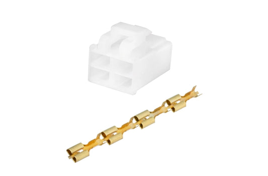 Voltage regulator block connector plus 4 x spade connectors GY6 / Kymko style
