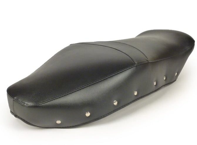 Lambretta "WIDEBACK" TV seat cover CASA DARK BLUE / BLACK