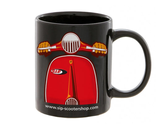 Mug SIP with motif Vespa scooter black