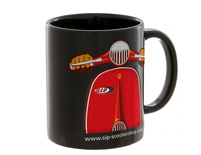 Mug SIP with motif Vespa scooter black