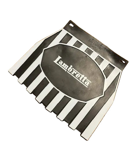 Lambretta BLACK / WHITE CUPPINI mud flap