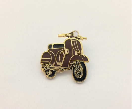 Vespa P range cut out enamel lapel pin badge Burgundy