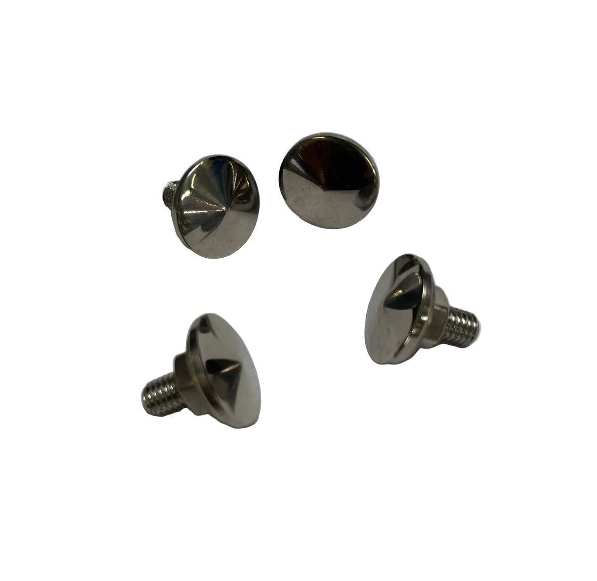 LAMBRETTA REAR FRAME PLUGS STAINLESS CONED 4PCS