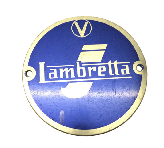 Lambretta Vigano BLUE badge 50mm