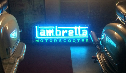 Lambretta Neon Sign (blue)