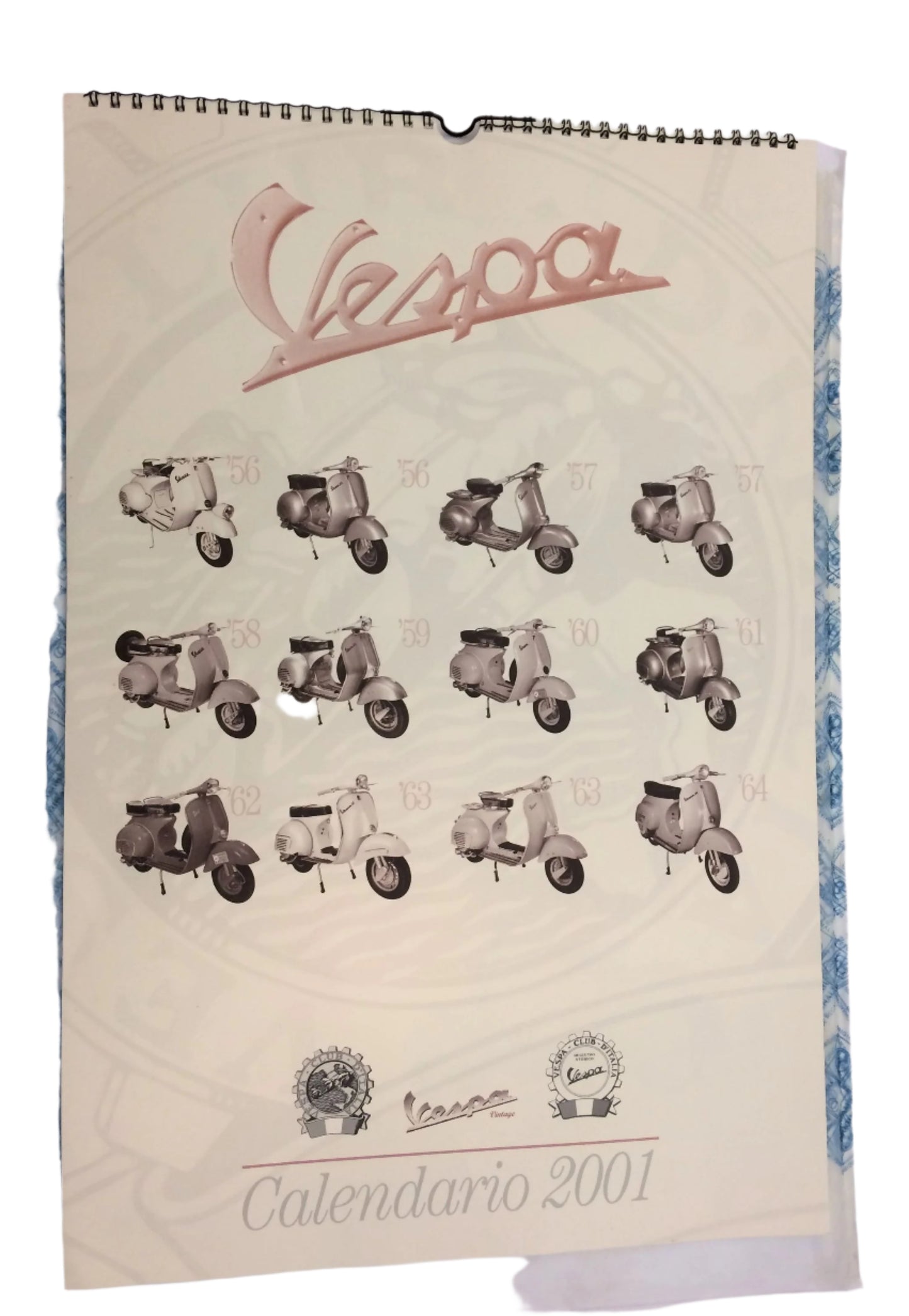 Genuine Vespa calendar 2001 NOS