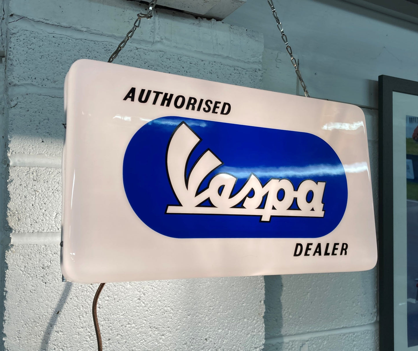 Vespa light box display