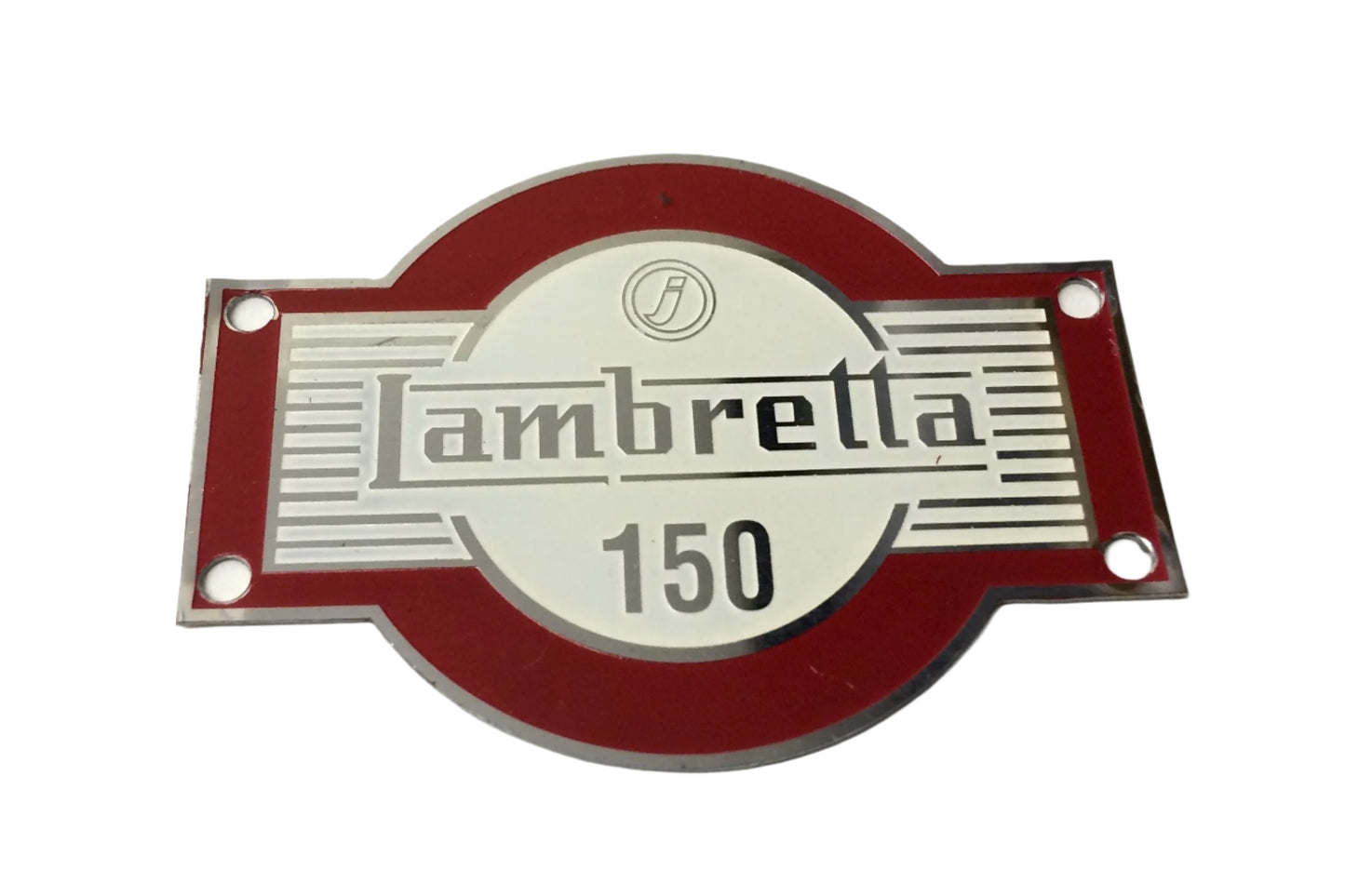 lambretta LD 150 accessory badge red