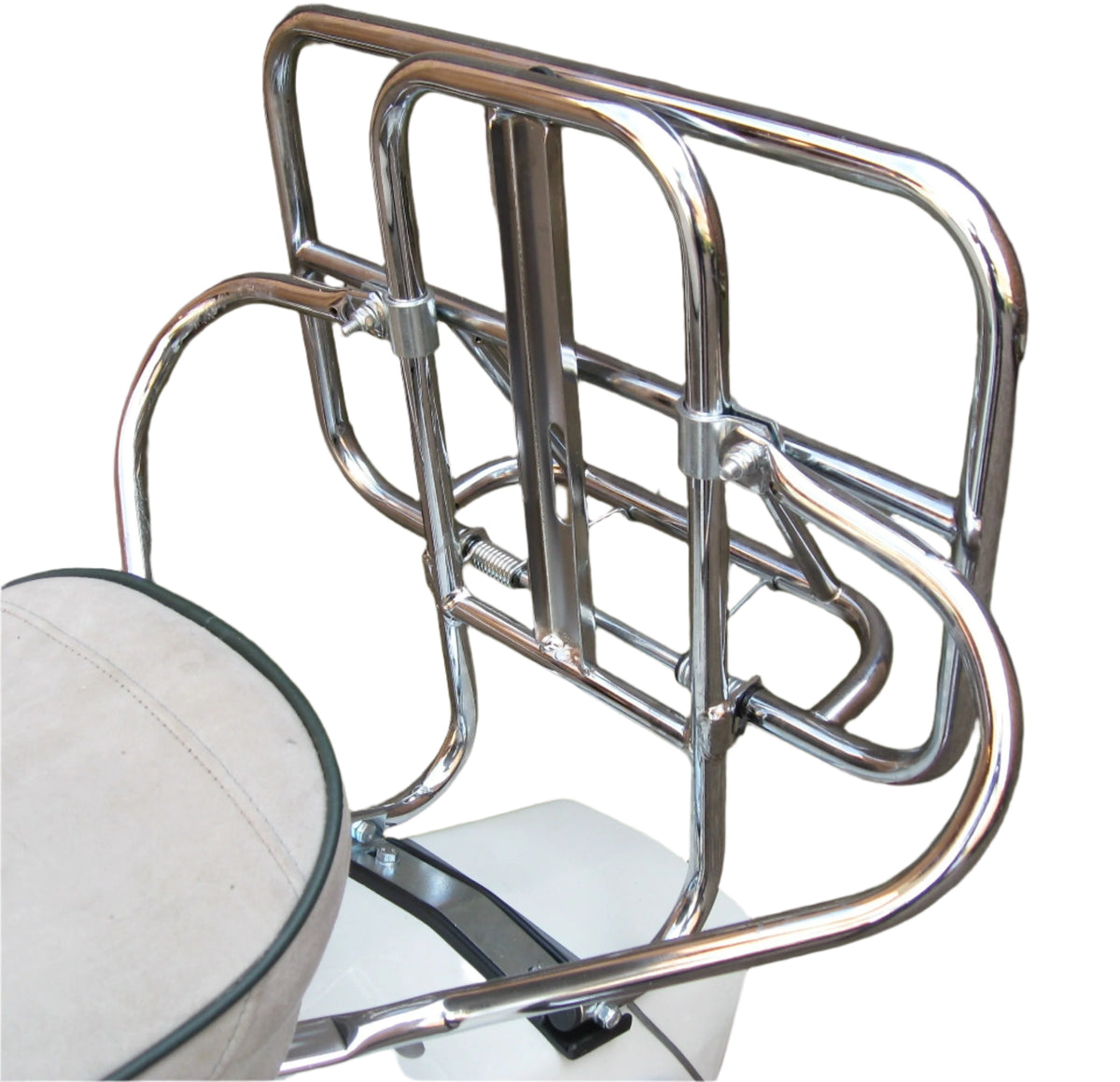 Scooters Chrome Rack Lambretta chrome rear carrier/ wheel holder – Disco Dez Scooters
