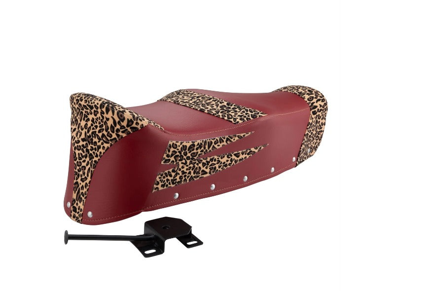 Lambretta COVOLO seat wine red and leopard