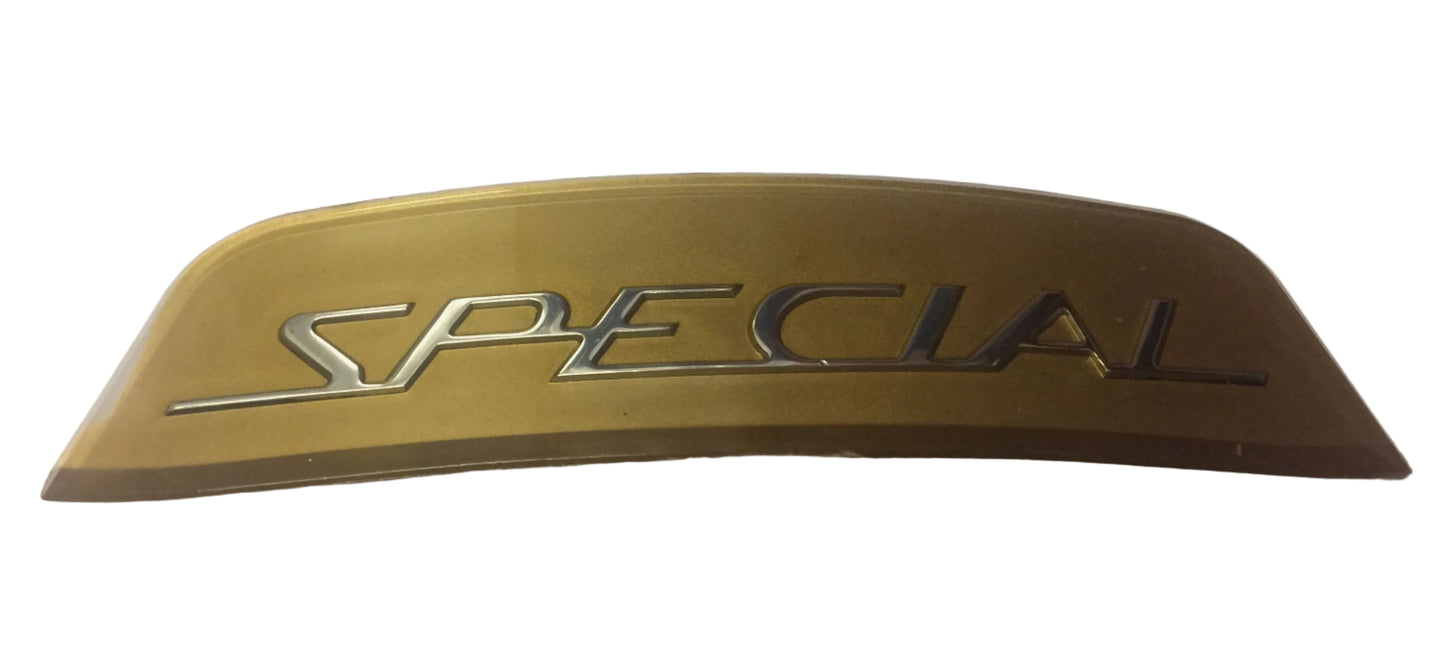 Lambretta Golden "Special" rear frame curved badge Series 3